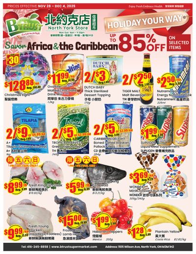 Btrust Supermarket (North York) Flyer November 28 to December 4