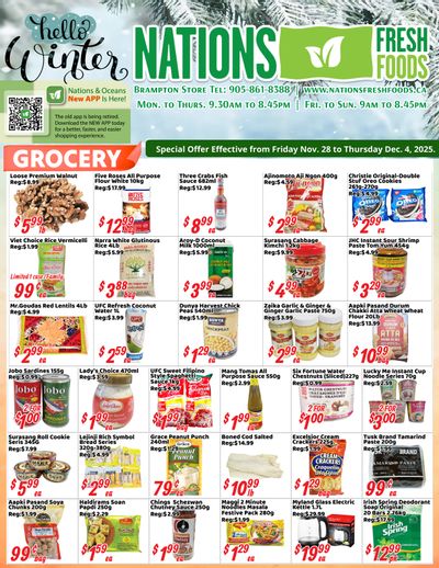 Nations Fresh Foods (Brampton) Flyer November 28 to December 4
