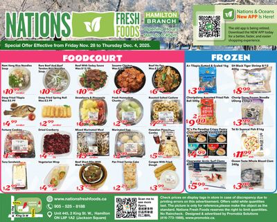 Nations Fresh Foods (Hamilton) Flyer November 28 to December 4