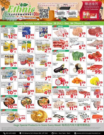 Ethnic Supermarket (Milton) Flyer November 28 to December 4