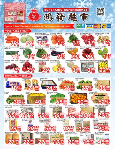 Superking Supermarket (North York) Flyer November 28 to December 4