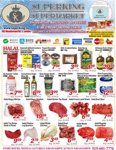 Superking Supermarket (London) Flyer November 28 to December 4