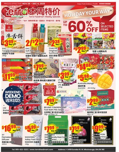 Terra Foodmart Flyer November 28 to December 4
