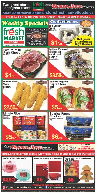 Fresh Market Foods Flyer November 28 to December 4