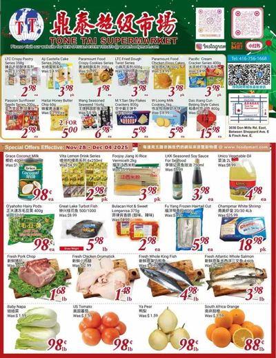 Tone Tai Supermarket Flyer November 28 to December 4