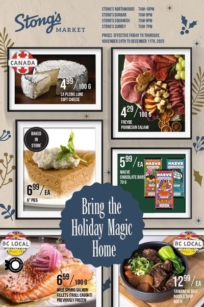 Stong's Market Flyer November 28 to December 11