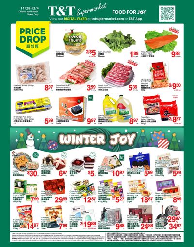 T&T Supermarket (Ottawa & Kanata) Flyer November 28 to December 4