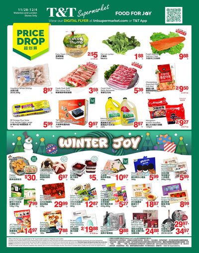 T&T Supermarket (London & Waterloo) Flyer November 28 to December 4