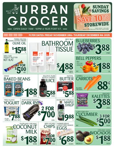 Urban Grocer Flyer November 28 to December 4
