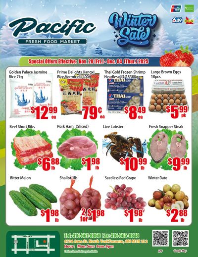 Pacific Fresh Food Market (North York) Flyer November 28 to December 4