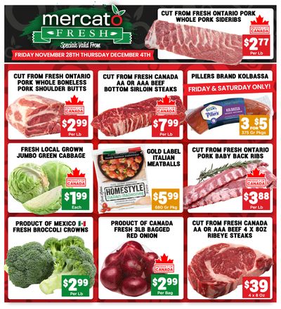 Mercato Fresh Flyer November 28 to December 4
