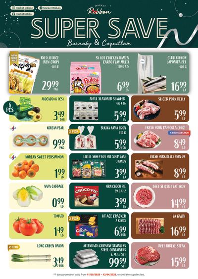 Market Ribbon Flyer November 28 to December 4