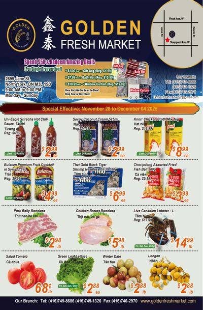 Golden Fresh Market Flyer November 28 to December 4
