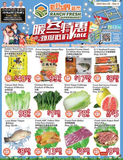 Ranch Fresh Supermarket Flyer November 28 to December 4
