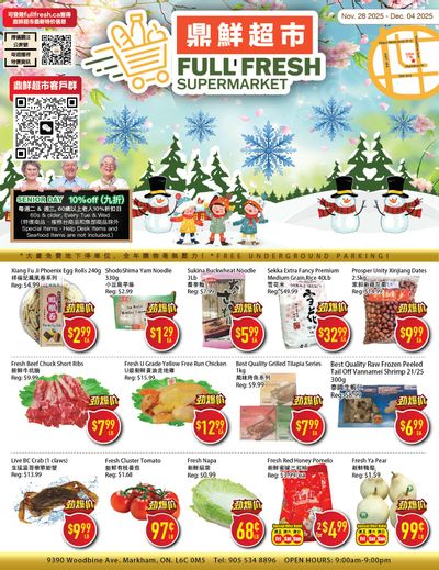 Full Fresh Supermarket Flyer November 28 to December 4