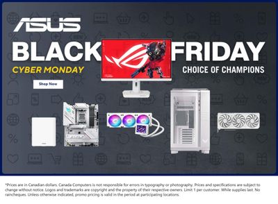 Canada Computers Black Friday Flyer November 28 to December 4
