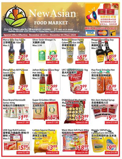 New Asian Food Market Flyer November 28 to December 4