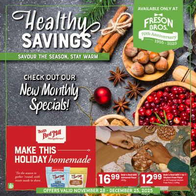 Freson Bros. Healthy Savings Flyer November 28 to December 25