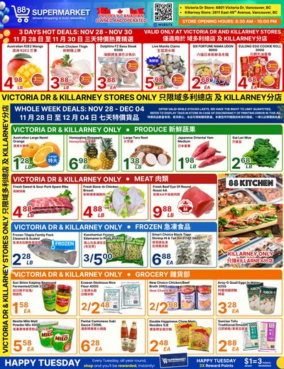 88 Supermarket Flyer November 28 to December 4