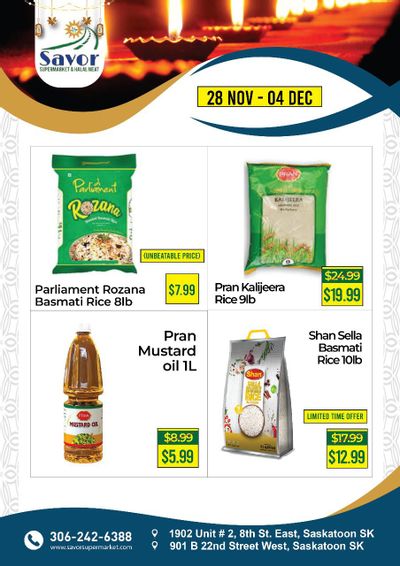Savor Supermarket Flyer November 28 to December 4