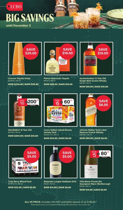 LCBO Flyer November 30 to December 3