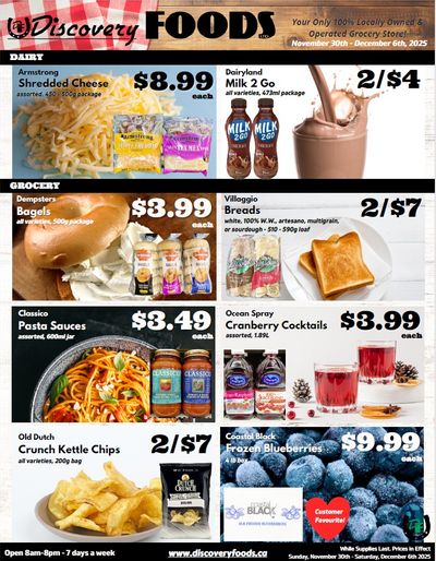 Discovery Foods Flyer November 30 to December 6
