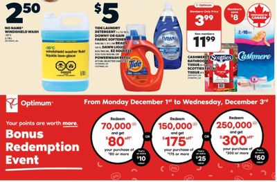 Loblaws Ontario: Bonus Redemption December 1st – 3rd + Flyer Deals
