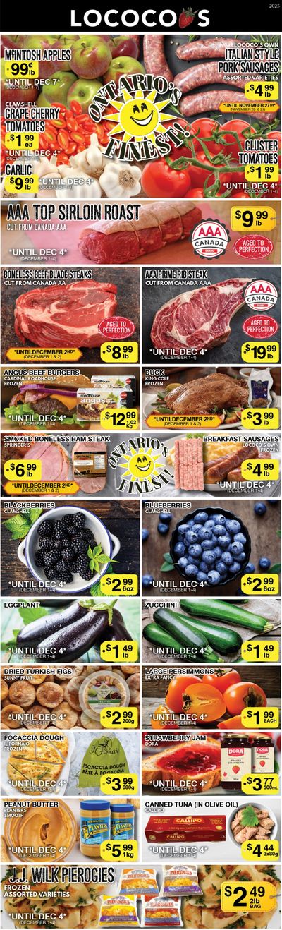 Lococo's Flyer December 1 to 4
