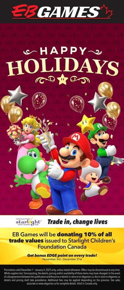 EB Games Flyer December 1 to January 4