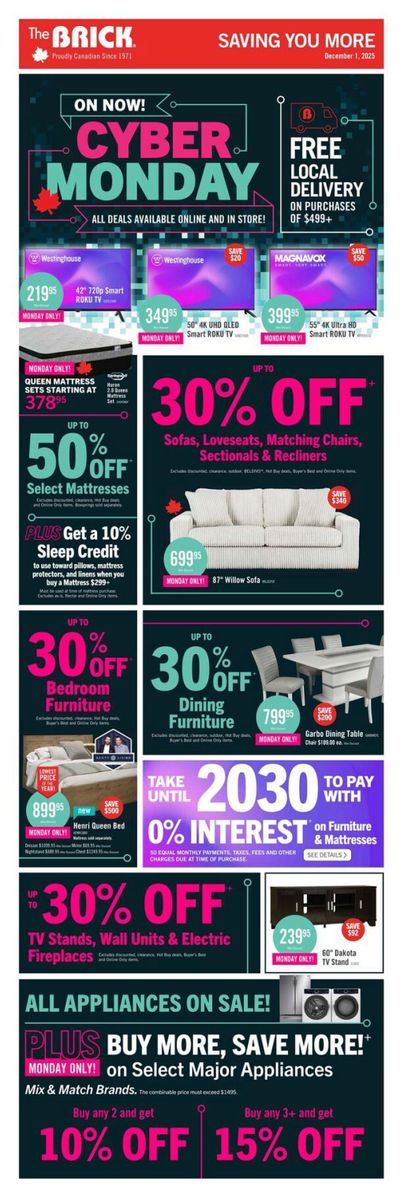The Brick Cyber Monday Flyer December 1