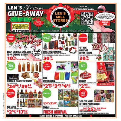 Len's Mill Stores Flyer December 1 to 14