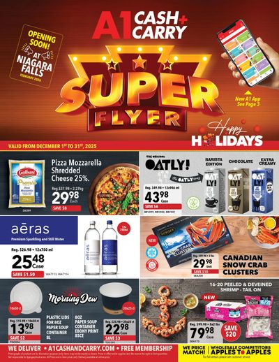 A-1 Cash and Carry Flyer December 1 to 31