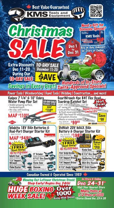 KMS Tools and Equipment Flyer December 1 to 31