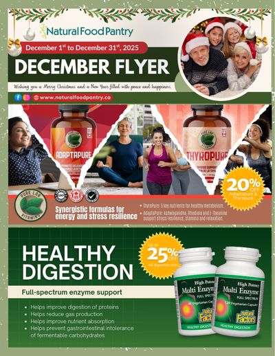 Natural Food Pantry Flyer December 1 to 31