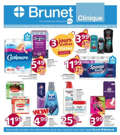 Brunet Clinique Flyer December 4 to 17