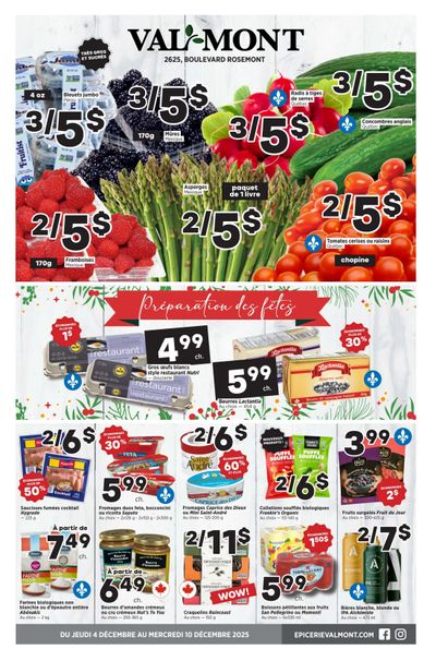 Val-Mont Flyer December 4 to 10
