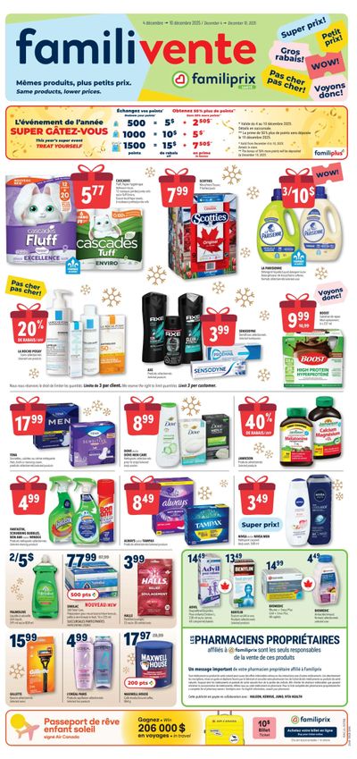 Familiprix Sante Flyer December 4 to 10