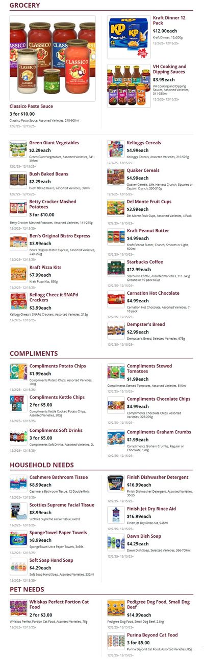 Kudrinko's Flyer December 2 to 15