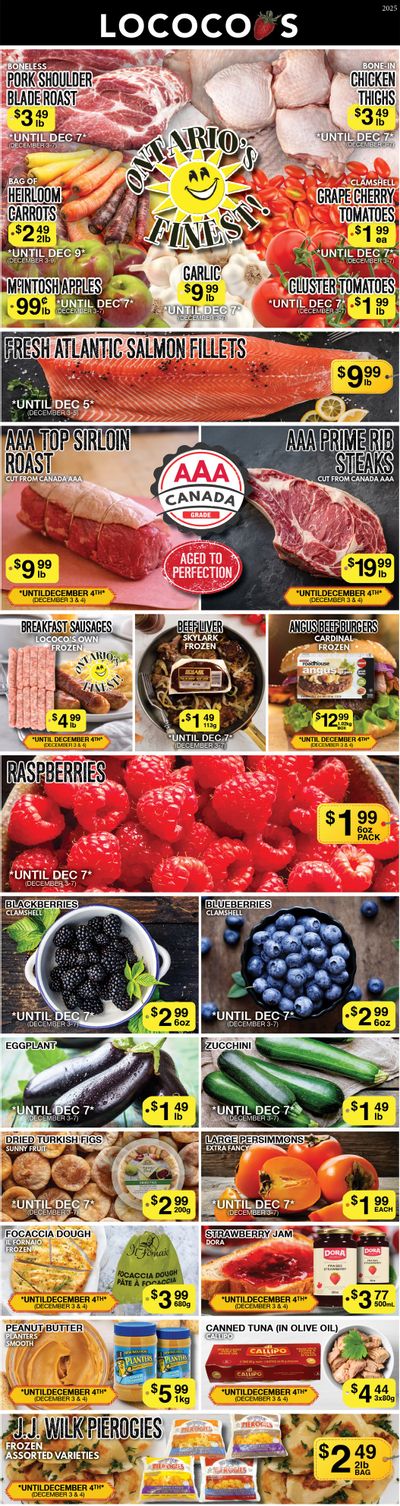 Lococo's Flyer December 3 to 7