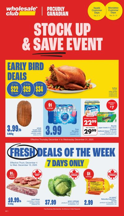 Wholesale Club (West) Flyer December 4 to 31
