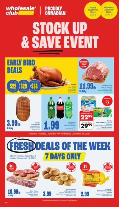 Wholesale Club (Atlantic) Flyer December 4 to 31
