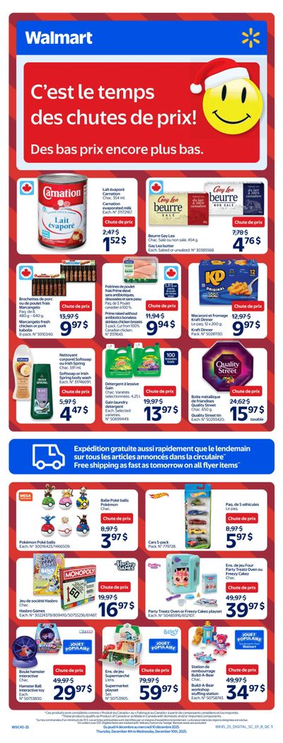 Walmart (QC) Flyer December 4 to 10