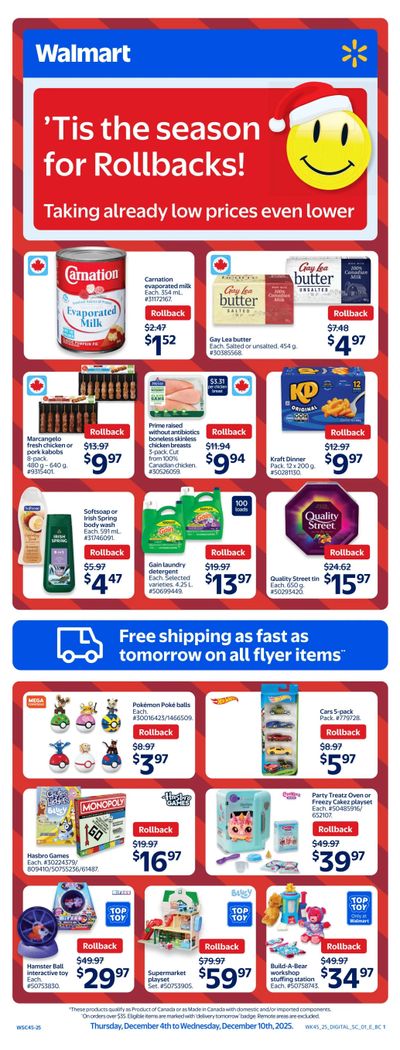 Walmart (West) Flyer December 4 to 10