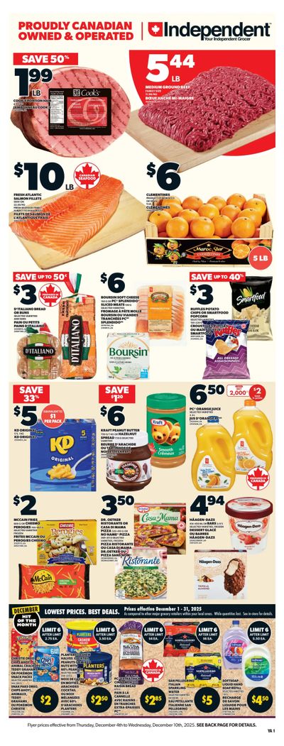 Independent Grocer (Atlantic) Flyer December 4 to 10