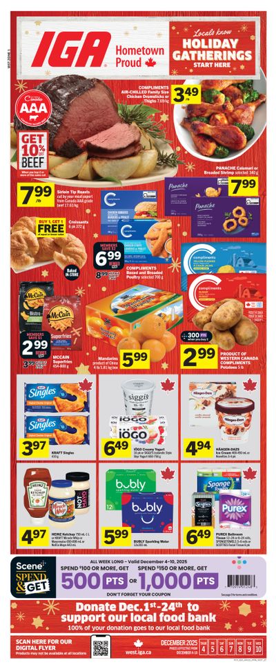 IGA (West) Flyer December 4 to 10