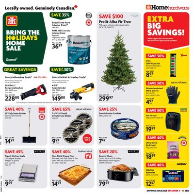 Home Hardware (Atlantic) Flyer December 4 to 17
