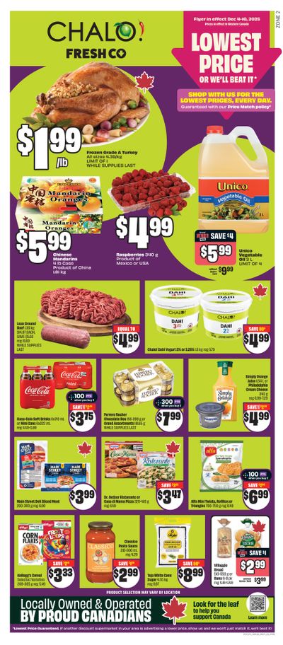 Chalo! FreshCo (West) Flyer December 4 to 10