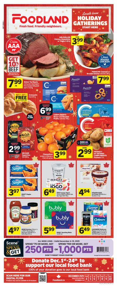 Foodland (ON) Flyer December 4 to 10