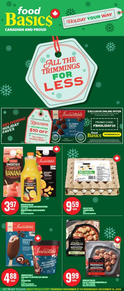 Food Basics Flyer December 4 to 31
