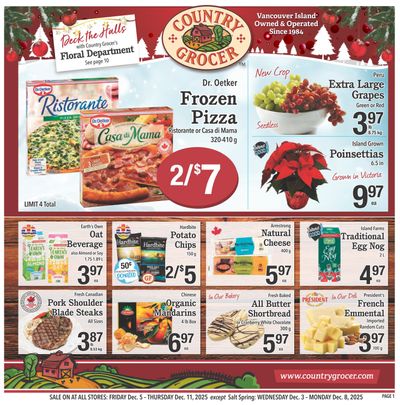Country Grocer Flyer December 5 to 11
